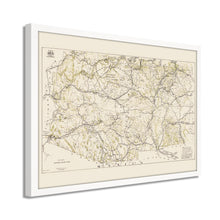Load image into Gallery viewer, Digitally Restored and Enhanced 1919 Arizona New Mexico Map - Framed Vintage Arizona Wall Art - History Map of New Mexico and Arizona