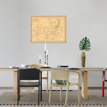 Load image into Gallery viewer, Digitally Restored and Enhanced 1867 New Mexico State Map - Framed Vintage New Mexico Map Poster - Old New Mexico Wall Map - Territory & Military Department of New Mexico Wall Art