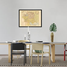 Load image into Gallery viewer, Digitally Restored and Enhanced 1770 Poland Map Poster - Framed Vintage Poland Wall Art - Old Map of Lithuania - History Map of the Kingdom of Poland and the Grand Dutchy of Lithuania