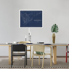 Load image into Gallery viewer, Digitally Restored and Enhanced 1935 Map of Galveston Texas - Framed Vintage Poster Map of Texas - Old Galveston County Texas Map - Restored Historic Galveston Wall Art Blueprint
