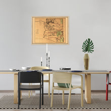 Cargar imagen en el visor de la galería, Digitally Restored and Enhanced 1876 Arizona Map Poster - Framed Vintage Arizona Wall Art - History Map of Arizona State Territory