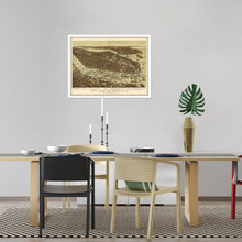 Load image into Gallery viewer, Digitally Restored and Enhanced - 1892 New York and Brooklyn Poster Map - Framed Vintage New York City Poster - Old NYC Wall Art - Restored NYC Map - New York & Brooklyn Map Wall Art