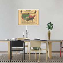 Load image into Gallery viewer, Digitally Restored and Enhanced 1856 United States Map Poster - Framed Vintage Map of USA - Old USA Map Poster - United States Wall Map - Political Map of United States Wall Art