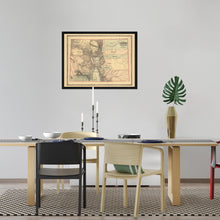 Cargar imagen en el visor de la galería, Digitally Restored and Enhanced 1862 Colorado Territory Map - Framed Vintage Colorado Map Poster - History Map of Colorado Wall Art