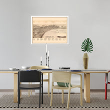 Cargar imagen en el visor de la galería, Digitally Restored and Enhanced 1893 Map of Geneva New York - Framed Vintage New York Map Poster - Old City of Geneva Map History