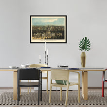 Cargar imagen en el visor de la galería, Digitally Restored and Enhanced 1871 Map of Washington DC Poster - Framed Vintage Washington DC Map Print - History Map of Washington DC Wall Art - Bird's Eye View of Washington City