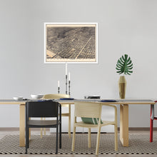 Cargar imagen en el visor de la galería, Digitally Restored and Enhanced 1887 Map of Austin Texas Poster - Framed Vintage Austin Texas Wall Art - Old City of Austin Texas Map - Bird's Eye View of Austin TX Map History