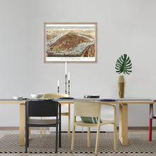 Load image into Gallery viewer, Digitally Restored and Enhanced 1876 Map of New York City Poster - Framed Vintage New York Map Print - Old New York Wall Art - Restored NYC Map - Historic Wall Map of New York City