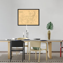 Load image into Gallery viewer, Digitally Restored and Enhanced 1867 New Mexico State Map - Framed Vintage New Mexico Map Poster - Old New Mexico Wall Map - Territory & Military Department of New Mexico Wall Art