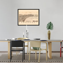 Cargar imagen en el visor de la galería, Digitally Restored and Enhanced 1893 Map of Geneva New York - Framed Vintage New York Map Poster - Old City of Geneva Map History