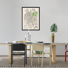 Load image into Gallery viewer, Digitally Restored and Enhanced 1924 Bexar County Map Print - Framed Vintage San Antonio Map Poster - Restored San Antonio Wall Art - Historic Bexar County Map of San Antonio TX