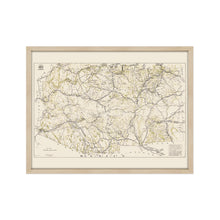 Load image into Gallery viewer, Digitally Restored and Enhanced 1919 Arizona New Mexico Map - Framed Vintage Arizona Wall Art - History Map of New Mexico and Arizona
