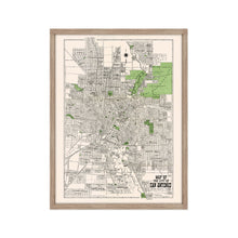 Load image into Gallery viewer, Digitally Restored and Enhanced 1924 Bexar County Map Print - Framed Vintage San Antonio Map Poster - Restored San Antonio Wall Art - Historic Bexar County Map of San Antonio TX