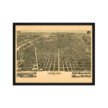 Cargar imagen en el visor de la galería, Digitally Restored and Enhanced 1889 Map of Denver Colorado - Framed Vintage Denver Wall Art - Old Denver Colorado Map - City of Denver Map History - Perspective Map of Denver CO