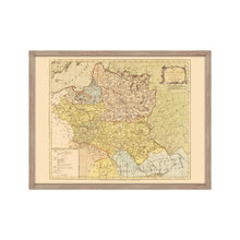 Load image into Gallery viewer, Digitally Restored and Enhanced 1770 Poland Map Poster - Framed Vintage Poland Wall Art - Old Map of Lithuania - History Map of the Kingdom of Poland and the Grand Dutchy of Lithuania