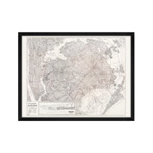 Cargar imagen en el visor de la galería, Digitally Restored and Enhanced 1922 Queens New York Map - Framed Vintage New York City Wall Art - Old Queens Map Poster - Historic Queens Wall Art - Restored New York City Poster
