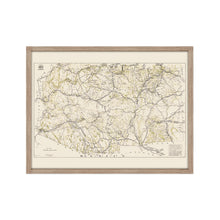Load image into Gallery viewer, Digitally Restored and Enhanced 1919 Arizona New Mexico Map - Framed Vintage Arizona Wall Art - History Map of New Mexico and Arizona
