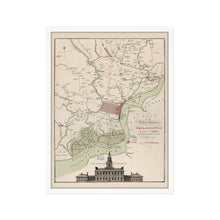 Cargar imagen en el visor de la galería, Digitally Restored and Enhanced 1777 Philadelphia Map Art - Framed Vintage Map of Philadelphia - Old Philadelphia Wall Art - Plan of The City & Environs of Philadelphia Map Wall Art Poster