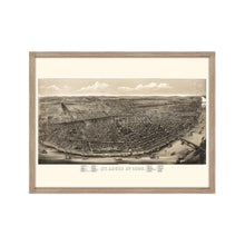 Cargar imagen en el visor de la galería, Digitally Restored and Enhanced 1895 Saint Louis Missouri Map - Framed Vintage St Louis Wall Art - History Map of St Louis MO Poster