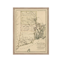 Cargar imagen en el visor de la galería, Digitally Restored and Enhanced 1797 Map of Rhode Island - Framed Vintage Rhode Island State Map - Old Rhode Island Poster - Historic RI Map - Restored Rhode Island Wall Art