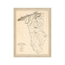 Load image into Gallery viewer, Digitally Restored and Enhanced 1825 Greenville County South Carolina Map - Framed Vintage Map of Greenville SC - History Map of Greenville District South Carolina Wall Art Poster