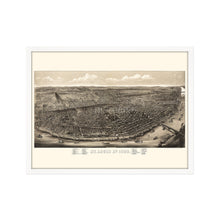 Cargar imagen en el visor de la galería, Digitally Restored and Enhanced 1895 Saint Louis Missouri Map - Framed Vintage St Louis Wall Art - History Map of St Louis MO Poster