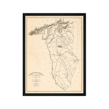 Load image into Gallery viewer, Digitally Restored and Enhanced 1825 Greenville County South Carolina Map - Framed Vintage Map of Greenville SC - History Map of Greenville District South Carolina Wall Art Poster
