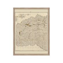 Load image into Gallery viewer, Digitally Restored and Enhanced 1900 Choctaw Nation of Oklahoma Map - Framed Vintage Oklahoma Map Poster - Historic Oklahoma Wall Art - Map of Choctaw Nation Indian Territory Oklahoma