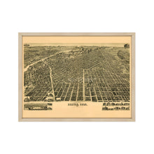 Cargar imagen en el visor de la galería, Digitally Restored and Enhanced 1889 Map of Denver Colorado - Framed Vintage Denver Wall Art - Old Denver Colorado Map - City of Denver Map History - Perspective Map of Denver CO