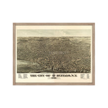 Cargar imagen en el visor de la galería, Digitally Restored and Enhanced 1880 Buffalo New York Map - Framed Vintage City of Buffalo Wall Art - History Map of Buffalo NY - Bird's Eye View of Buffalo New York Poster