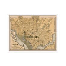 Cargar imagen en el visor de la galería, Digitally Restored and Enhanced 1897 Map of Washington DC - Framed Vintage Washington DC Map - Historic Washington DC Map Print - Restored Wall Map of Washington DC Wall Art Poster