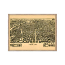 Cargar imagen en el visor de la galería, Digitally Restored and Enhanced 1889 Map of Denver Colorado - Framed Vintage Denver Wall Art - Old Denver Colorado Map - City of Denver Map History - Perspective Map of Denver CO