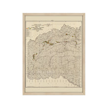 Load image into Gallery viewer, Digitally Restored and Enhanced 1900 Choctaw Nation of Oklahoma Map - Framed Vintage Oklahoma Map Poster - Historic Oklahoma Wall Art - Map of Choctaw Nation Indian Territory Oklahoma