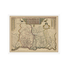 Cargar imagen en el visor de la galería, Digitally Restored and Enhanced 1687 Map of Pennsylvania Poster - Framed Vintage Pennsylvania Map - Old Pennsylvania Wall Art - Restored Pennsylvania Map of Philadelphia Region
