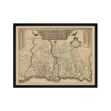 Cargar imagen en el visor de la galería, Digitally Restored and Enhanced 1687 Map of Pennsylvania Poster - Framed Vintage Pennsylvania Map - Old Pennsylvania Wall Art - Restored Pennsylvania Map of Philadelphia Region