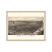 Cargar imagen en el visor de la galería, Digitally Restored and Enhanced 1895 Saint Louis Missouri Map - Framed Vintage St Louis Wall Art - History Map of St Louis MO Poster