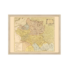 Load image into Gallery viewer, Digitally Restored and Enhanced 1770 Poland Map Poster - Framed Vintage Poland Wall Art - Old Map of Lithuania - History Map of the Kingdom of Poland and the Grand Dutchy of Lithuania