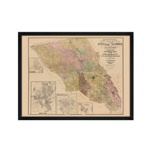 Cargar imagen en el visor de la galería, Digitally Restored and Enhanced 1900 Sonoma County Map - Framed Vintage Sonoma California Wall Map - History Map of Sonoma County CA