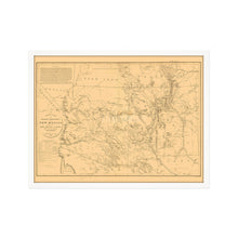 Load image into Gallery viewer, Digitally Restored and Enhanced 1867 New Mexico State Map - Framed Vintage New Mexico Map Poster - Old New Mexico Wall Map - Territory & Military Department of New Mexico Wall Art
