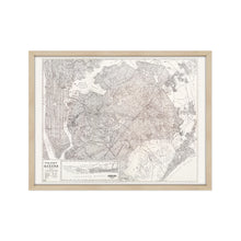 Cargar imagen en el visor de la galería, Digitally Restored and Enhanced 1922 Queens New York Map - Framed Vintage New York City Wall Art - Old Queens Map Poster - Historic Queens Wall Art - Restored New York City Poster