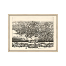 Cargar imagen en el visor de la galería, Digitally Restored and Enhanced 1882 Plymouth MA Map - Framed Vintage Plymouth Massachusetts Poster - History Map of Massachusetts