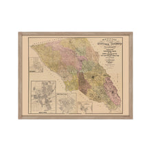 Cargar imagen en el visor de la galería, Digitally Restored and Enhanced 1900 Sonoma County Map - Framed Vintage Sonoma California Wall Map - History Map of Sonoma County CA