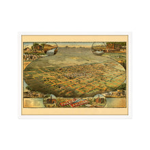 Load image into Gallery viewer, Digitally Restored and Enhanced 1885 Phoenix Arizona Map - Framed Vintage Phoenix AZ Poster - Old Phoenix Wall Art - History Map of Phoenix AZ - Maricopa County Map of Phoenix Arizona