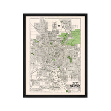 Load image into Gallery viewer, Digitally Restored and Enhanced 1924 Bexar County Map Print - Framed Vintage San Antonio Map Poster - Restored San Antonio Wall Art - Historic Bexar County Map of San Antonio TX