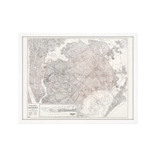 Cargar imagen en el visor de la galería, Digitally Restored and Enhanced 1922 Queens New York Map - Framed Vintage New York City Wall Art - Old Queens Map Poster - Historic Queens Wall Art - Restored New York City Poster
