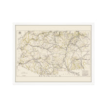 Load image into Gallery viewer, Digitally Restored and Enhanced 1919 Arizona New Mexico Map - Framed Vintage Arizona Wall Art - History Map of New Mexico and Arizona