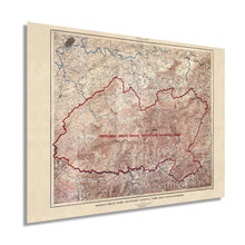 Load image into Gallery viewer, Digitally Restored and Enhanced 1926 Proposed Great Smoky Mountains National Park Map - Vintage Map Wall Art - U.S. Geological Survey Planning Map - North Carolina Tennessee Poster