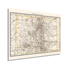 Load image into Gallery viewer, Digitally Restored and Enhanced 1879 Colorado Map Poster - Vintage Colorado Map - Old State Map of Colorado Wall Art - Historic Colorado Wall Map Showing Railroads Counties Cities Towns Rivers