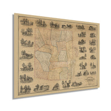 Cargar imagen en el visor de la galería, Digitally Restored and Enhanced 1853 Woodbury Town Map - Vintage Litchfield County Map of Connecticut Wall Art - Old Woodbury Connecticut State Map - History Map of Woodbury Wall Art from Actual Surveys