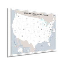 Load image into Gallery viewer, Digitally Restored and Enhanced 2024 Updated United States Electoral College Votes by State Map Poster - Presidential Election Electoral College Poster - US President Electoral Map Poster